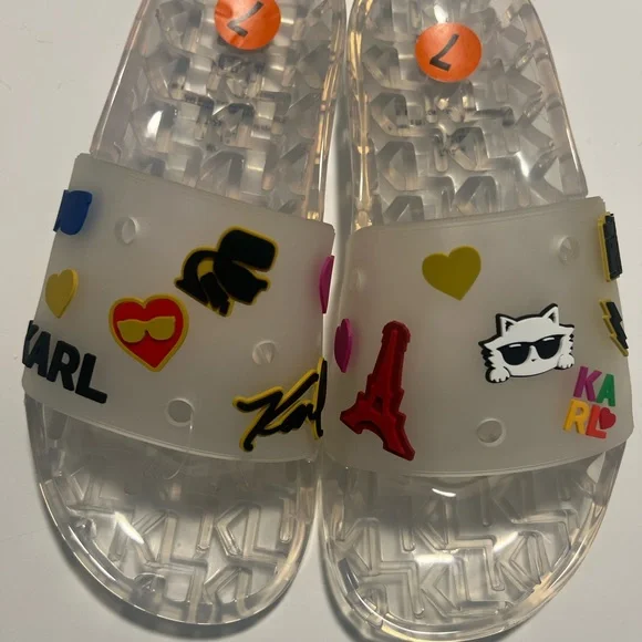KARL LAGERFELD - PARIS - CLEAR POOL SLIDES - Picture 2 of 4
